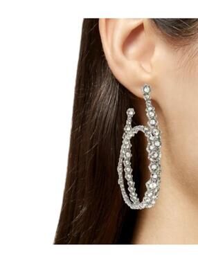 Alexis Bittar Punk Royale Crystal Orbiting Hoop Earrings